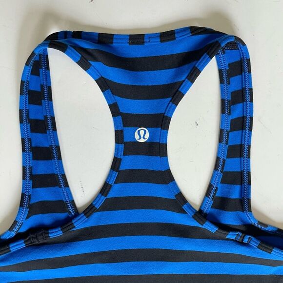 Lululemon Cool Racerback Apex Stripe Baroque Blue - Picture 8 of 9